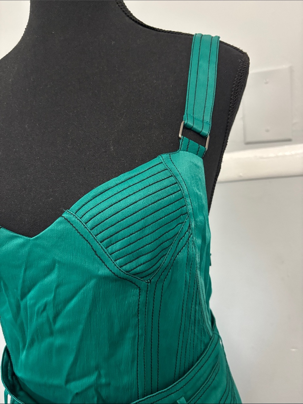Free People Teal Green Sleeveless Women's Party Dress - Picture 2 of 15